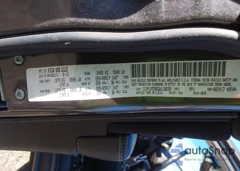 2016 Jeep Cherokee Latitude из США, поврежденный, VIN 1C4PJMCB5GW118228